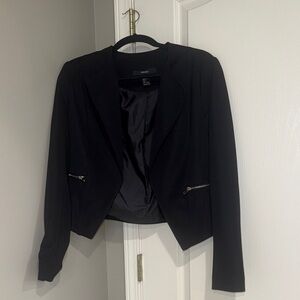 Black Women's Blazer with Pockets